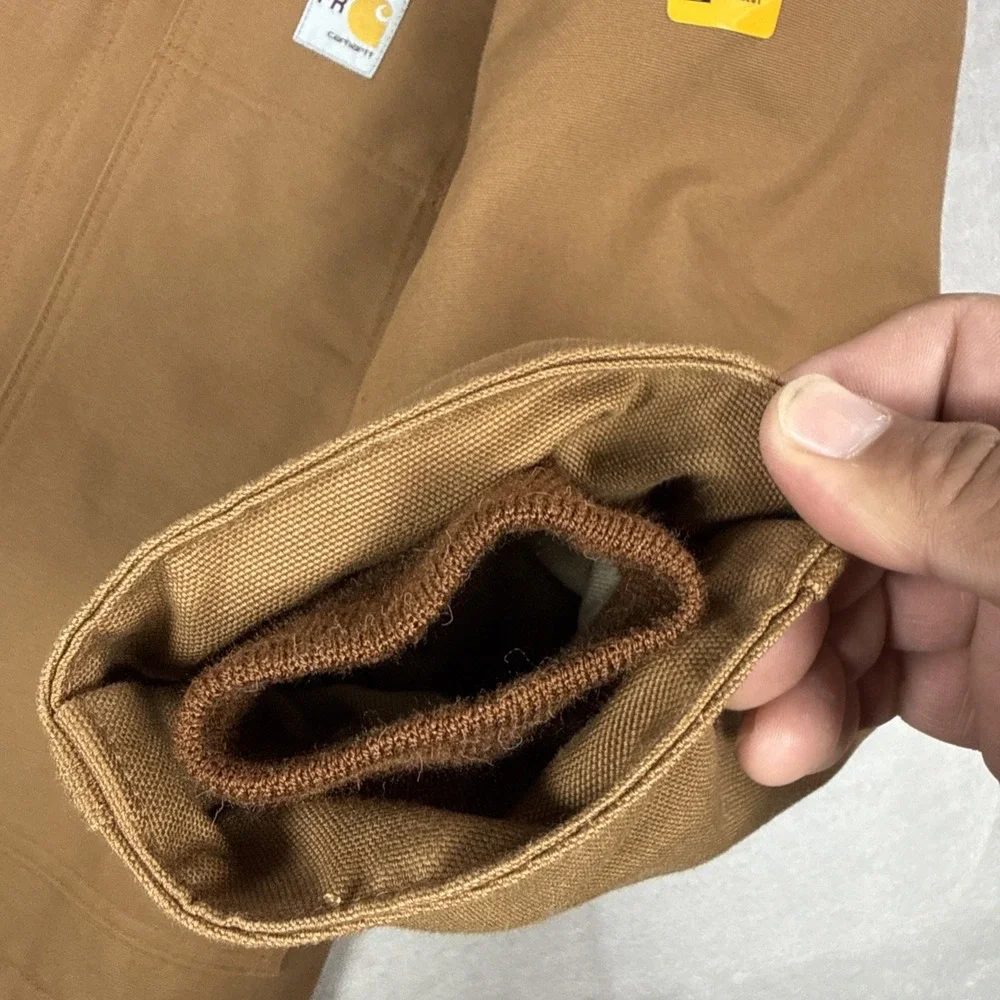 Carhartt Men Loose fit Duck Insulated Traditional FR Quick Coat Brown Med $269